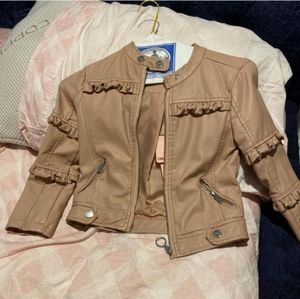 Girls soft leather jacket